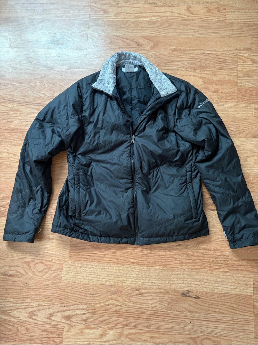 Columbia Women’s Black Insulated Jacket with Sherpa Collar